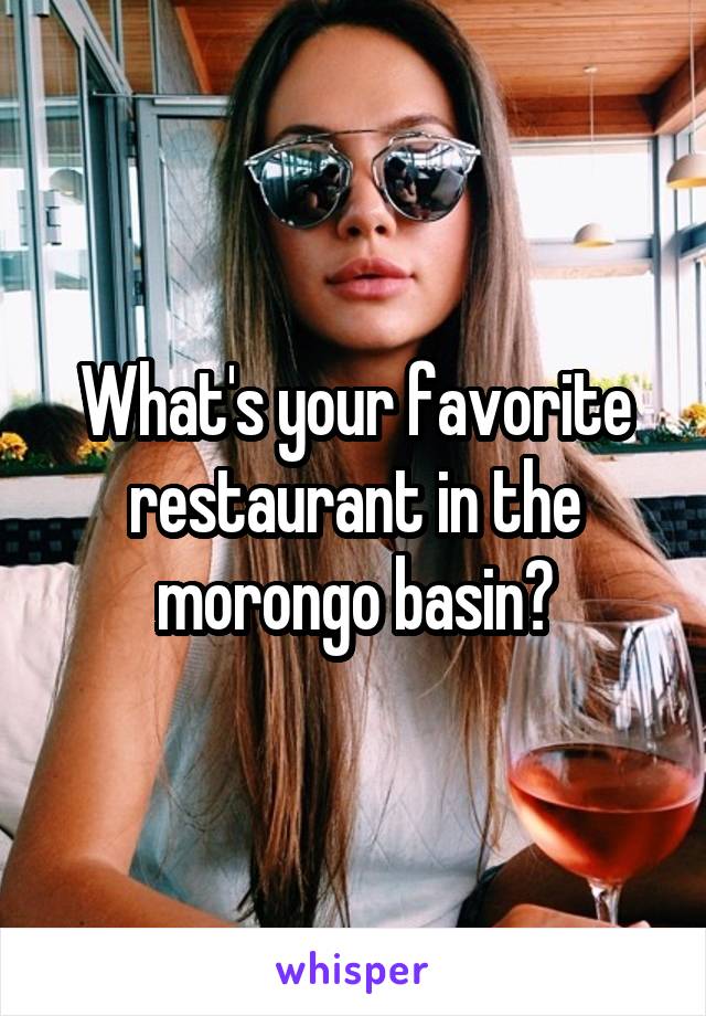 What's your favorite restaurant in the morongo basin?