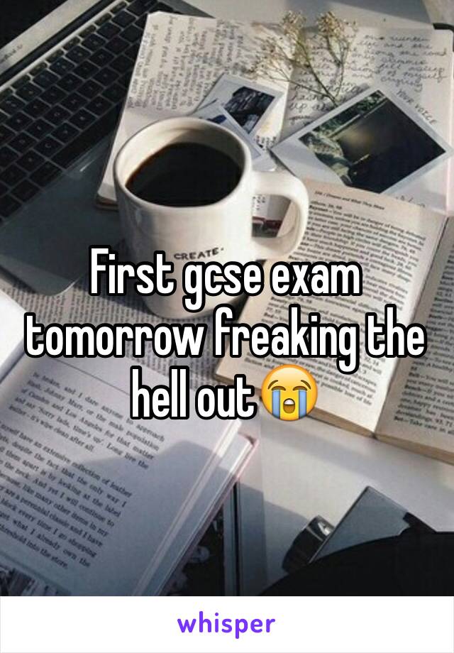 First gcse exam tomorrow freaking the hell out😭