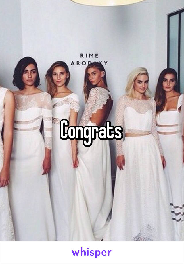 Congrats 