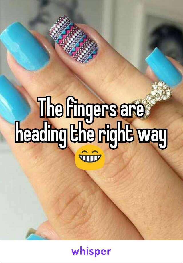 The fingers are heading the right way 😁 