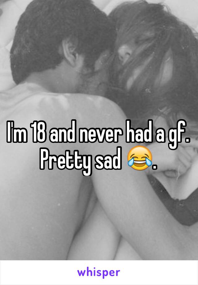 I'm 18 and never had a gf. Pretty sad 😂. 