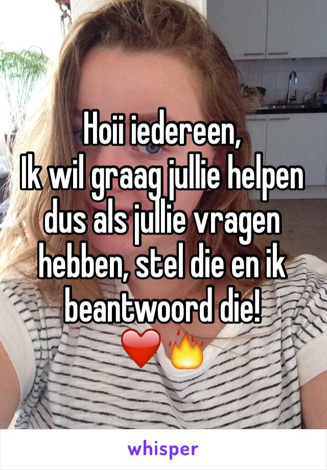 Hoii iedereen,
Ik wil graag jullie helpen dus als jullie vragen hebben, stel die en ik beantwoord die!
❤️🔥