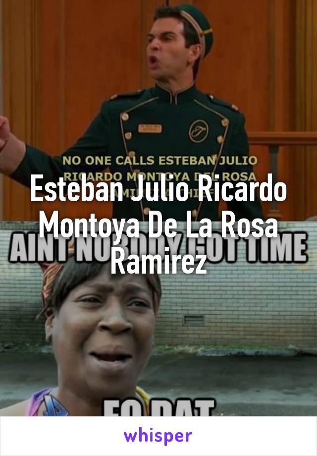 Esteban Julio Ricardo Montoya De La Rosa Ramirez