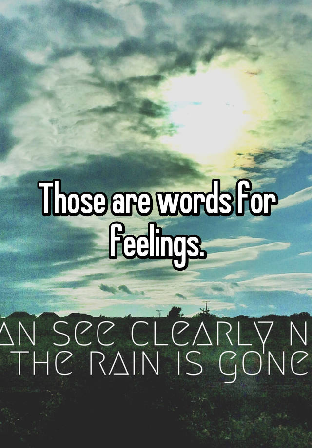 Fun Words For Feelings