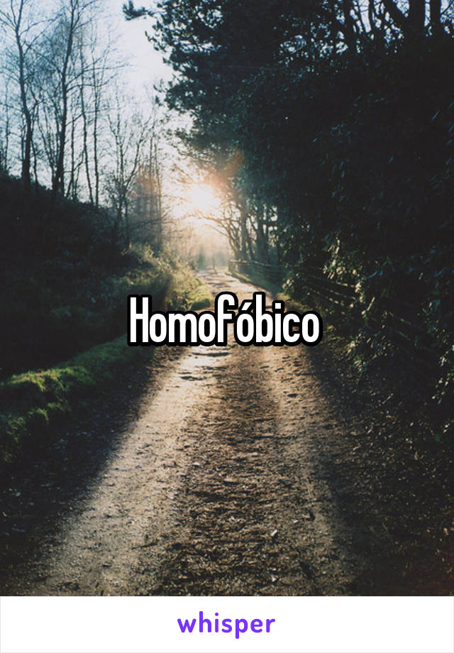 Homofóbico 