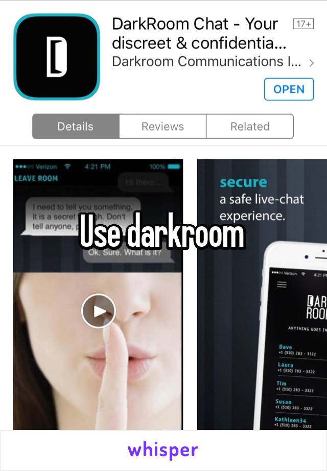 Use darkroom 