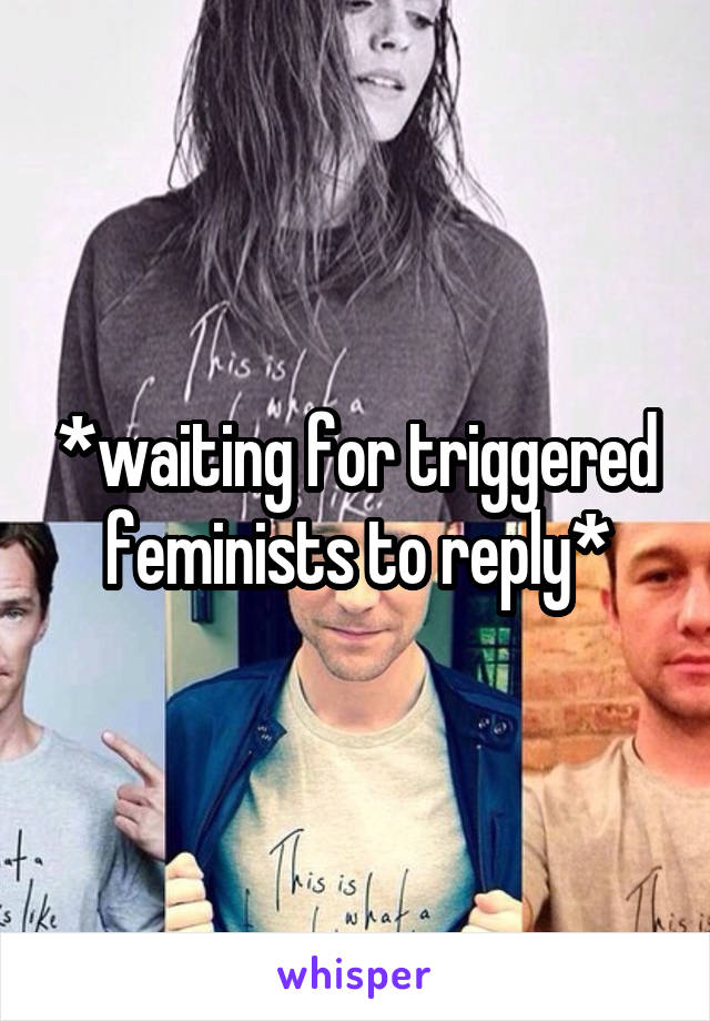 *waiting for triggered feminists to reply*
