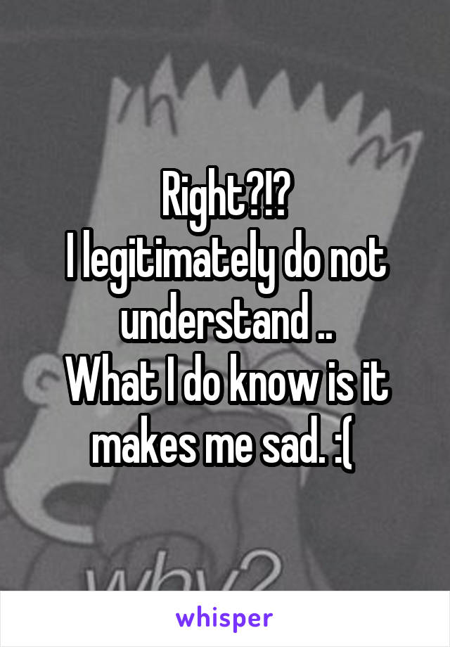 Right?!?
I legitimately do not understand ..
What I do know is it makes me sad. :( 