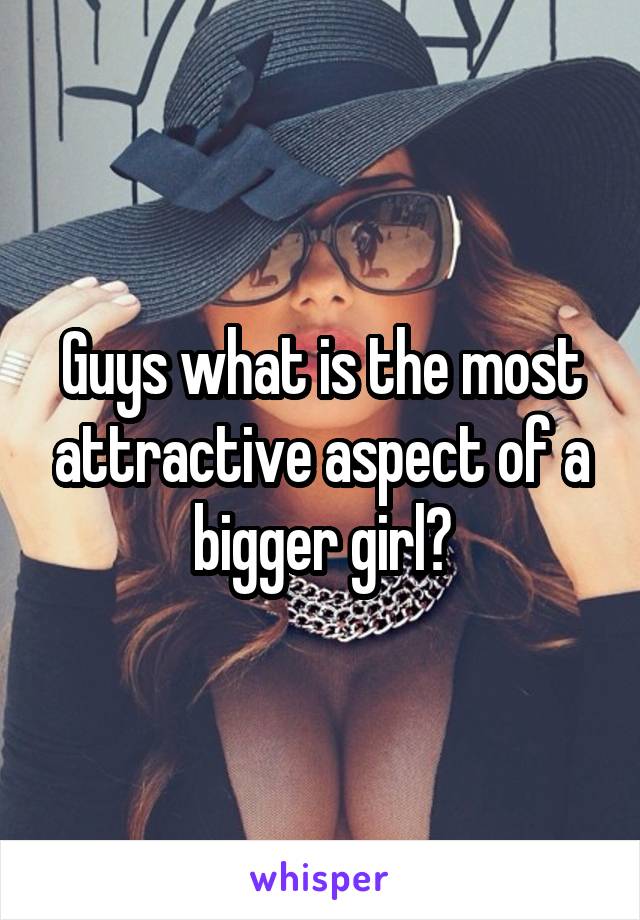 Guys what is the most attractive aspect of a bigger girl?