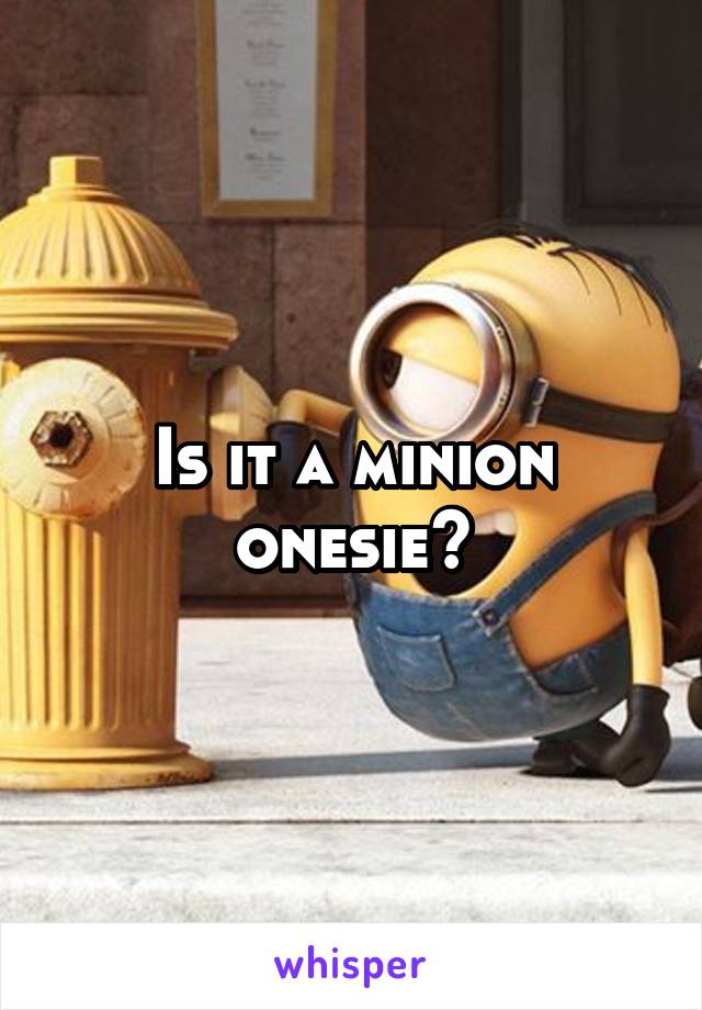 Is it a minion onesie?