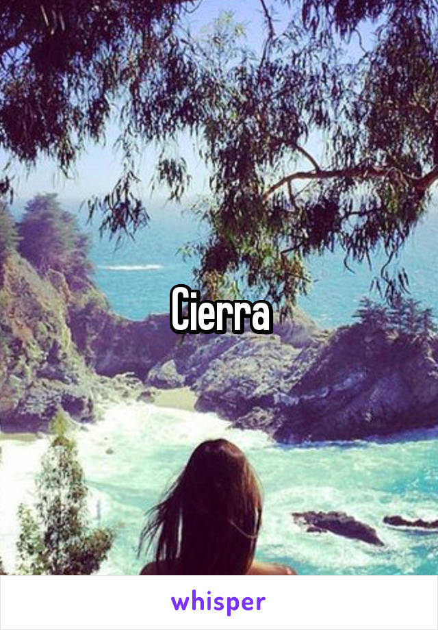 Cierra