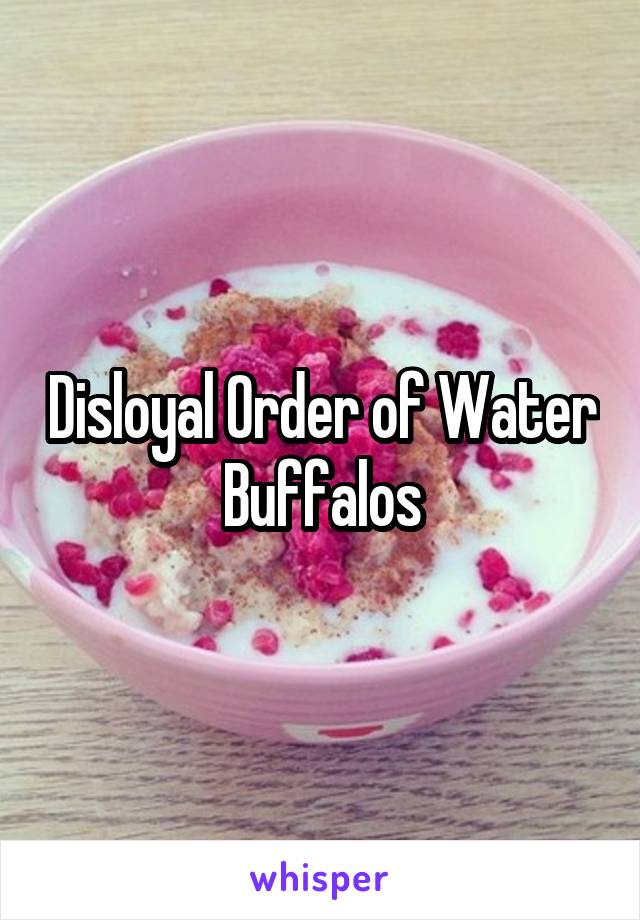 Disloyal Order of Water Buffalos