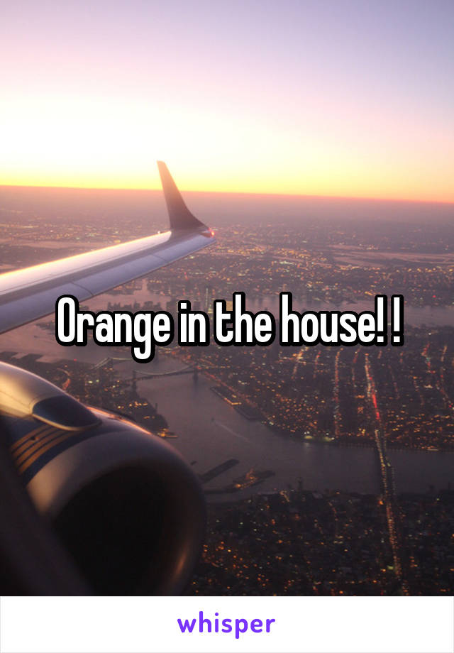 Orange in the house! !