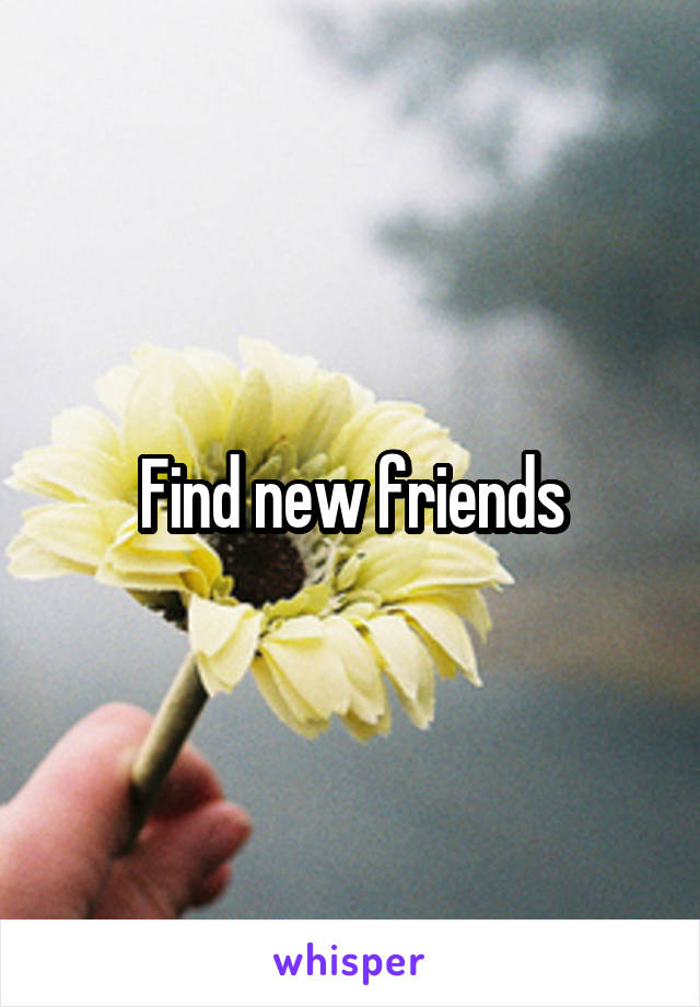 Find new friends