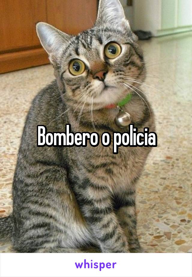 Bombero o policia