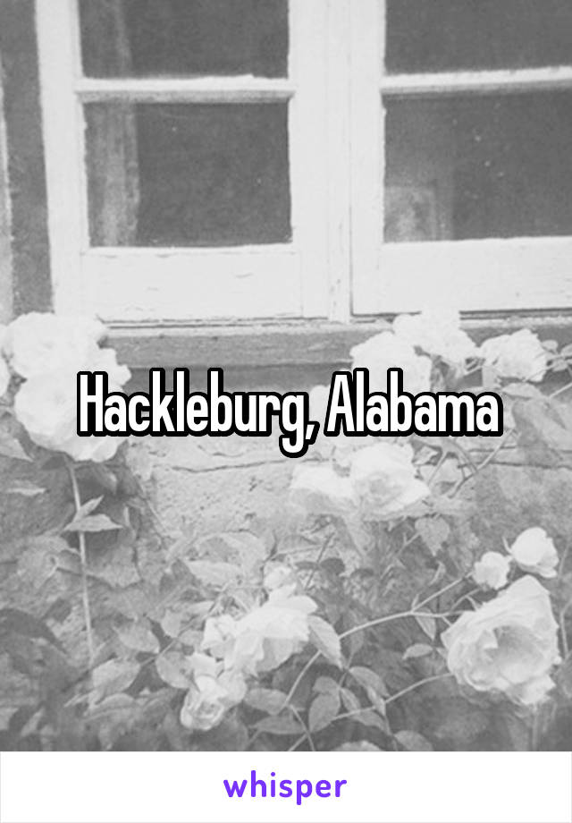 Hackleburg, Alabama