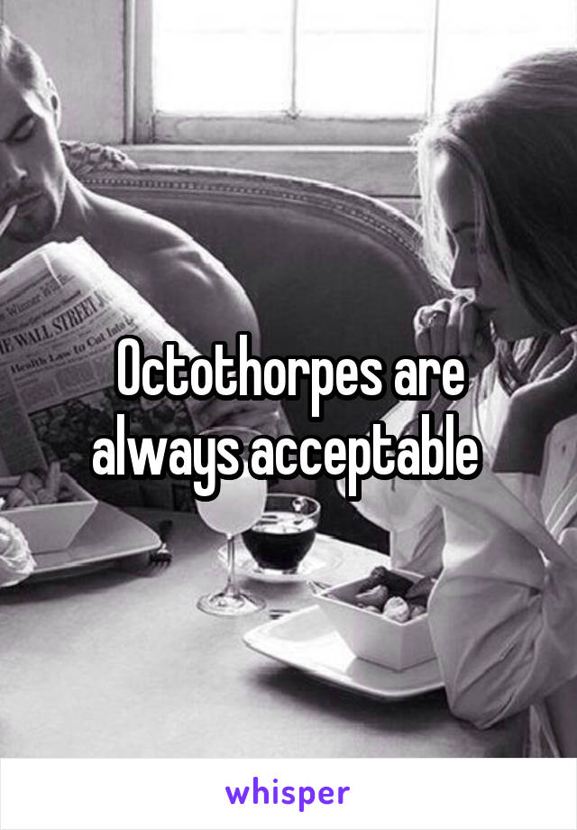 Octothorpes are always acceptable 