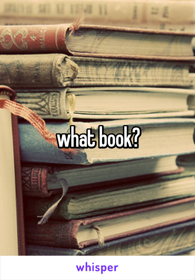 what book?