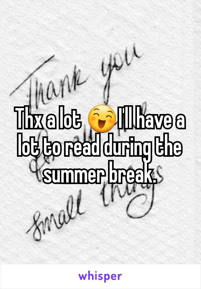 Thx a lot 😄I'll have a lot to read during the summer break.