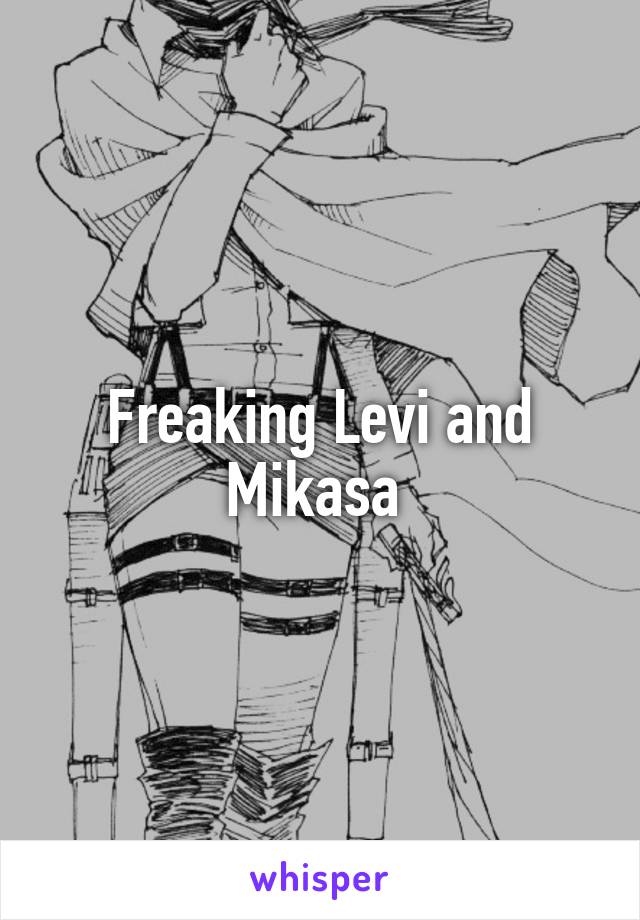 Freaking Levi and Mikasa 