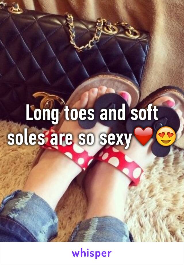 Long toes and soft soles are so sexy❤️😍