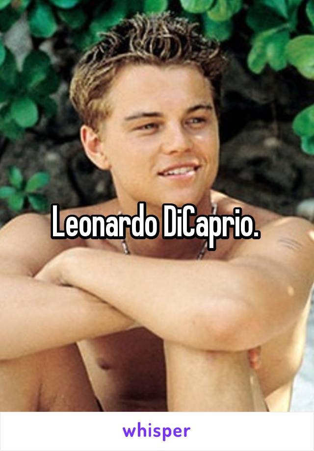 Leonardo DiCaprio. 