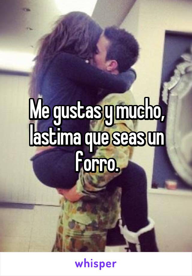 Me gustas y mucho, lastima que seas un forro.