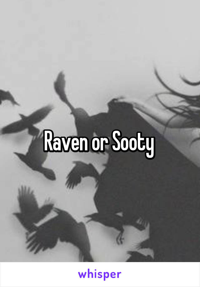 Raven or Sooty 