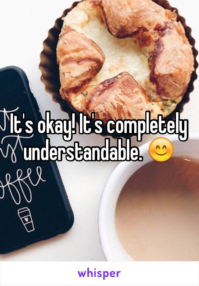 It's okay! It's completely understandable. 😊