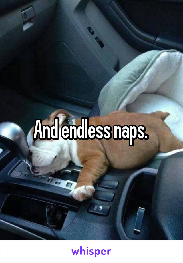 And endless naps. 