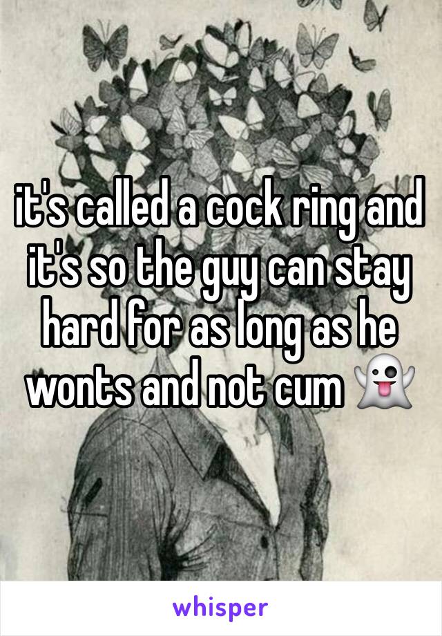 it's called a cock ring and it's so the guy can stay hard for as long as he wonts and not cum 👻