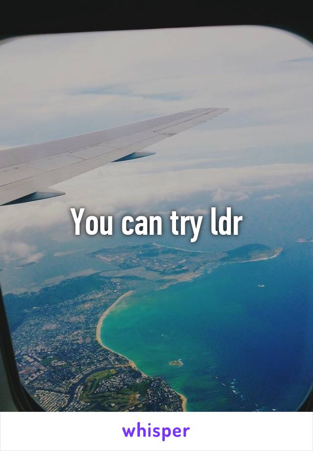 You can try ldr