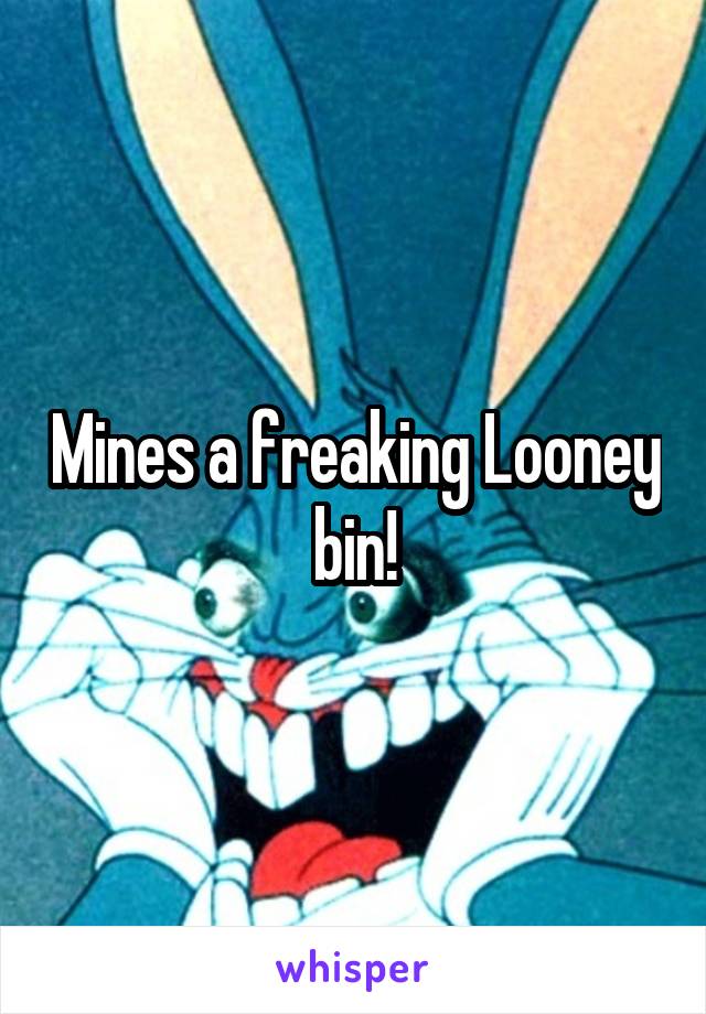 Mines a freaking Looney bin!