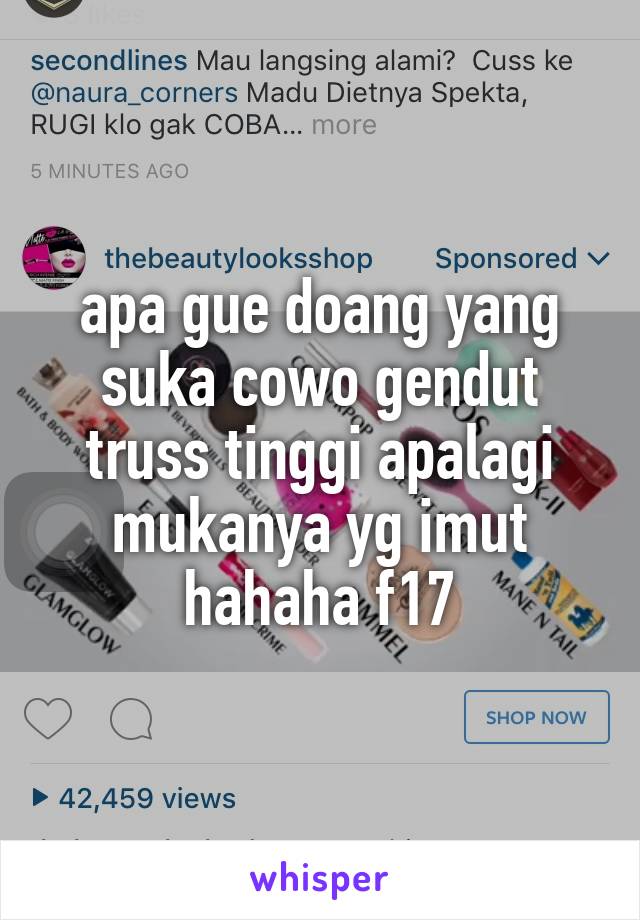 apa gue doang yang suka cowo gendut truss tinggi apalagi mukanya yg imut hahaha f17