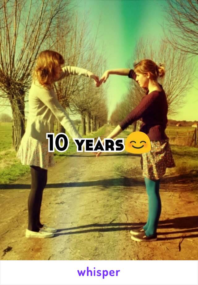 10 years😊