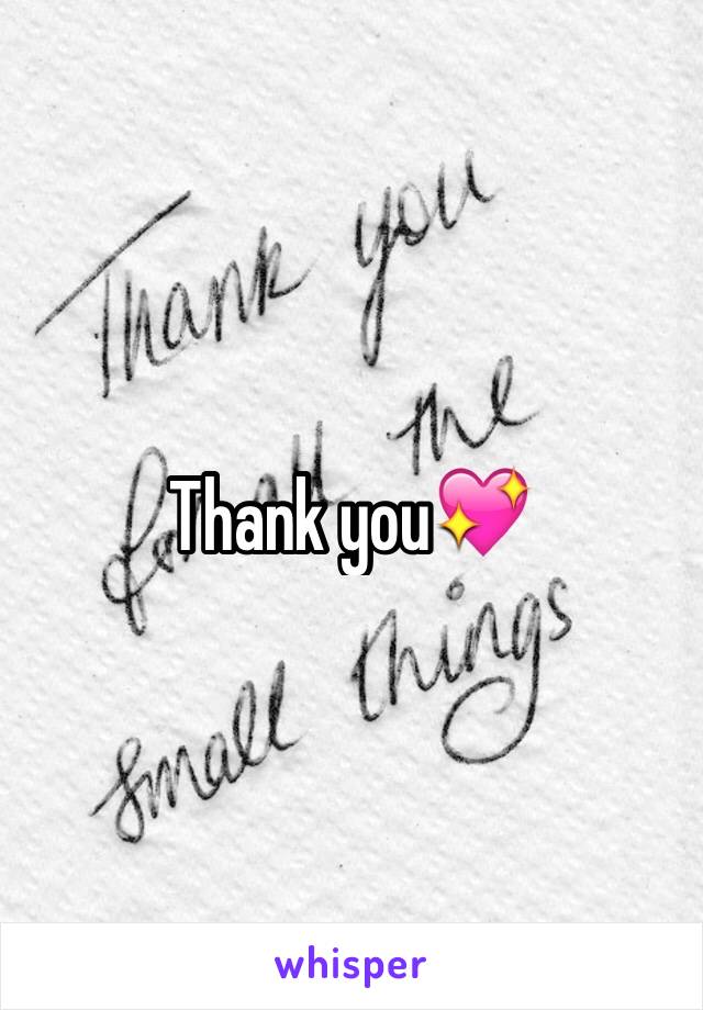 Thank you💖