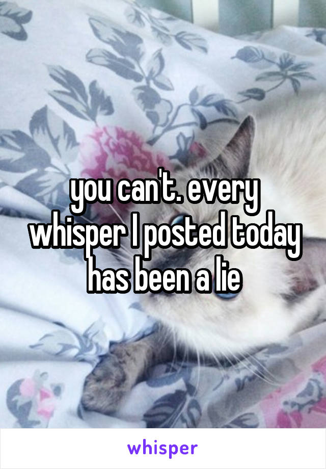 you can't. every whisper I posted today has been a lie