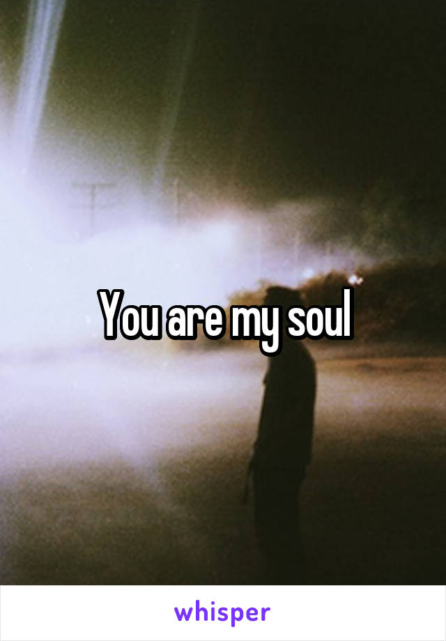 You are my soul