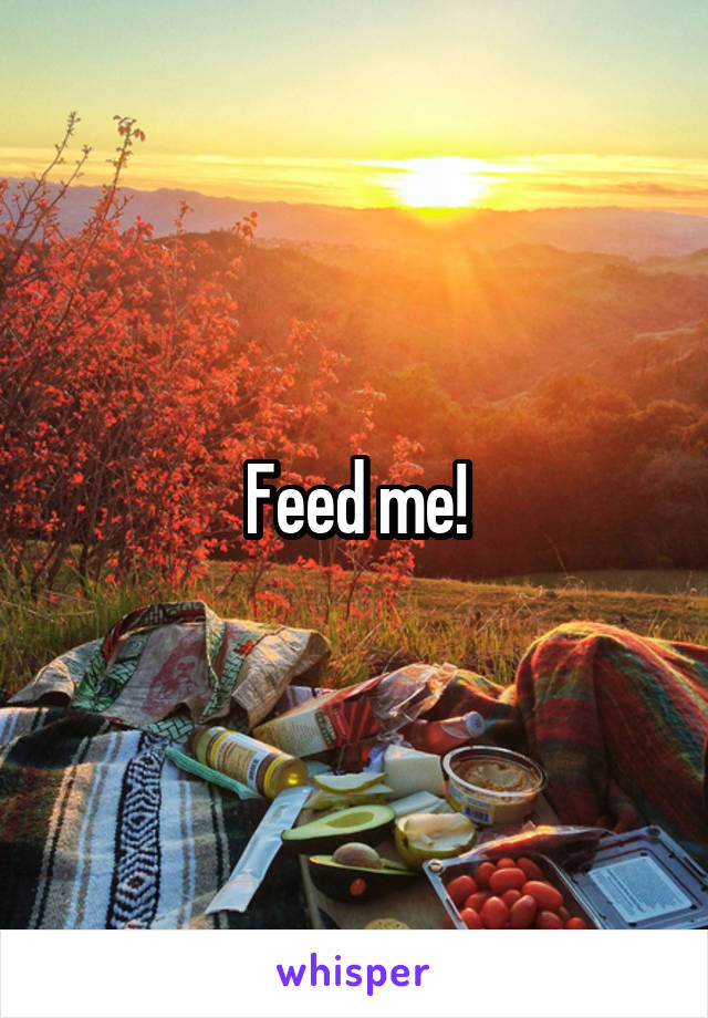 Feed me!