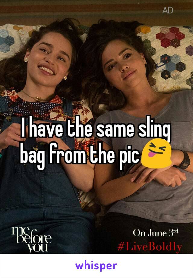 I have the same sling bag from the pic😝