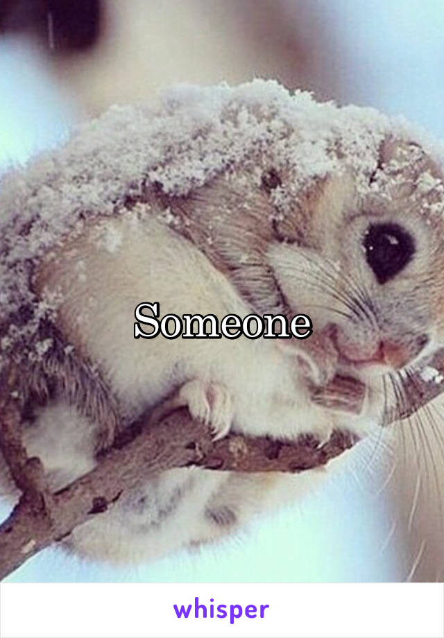 Someone