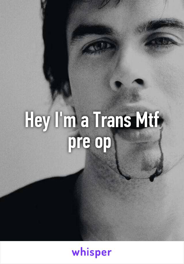 Hey I'm a Trans Mtf pre op 