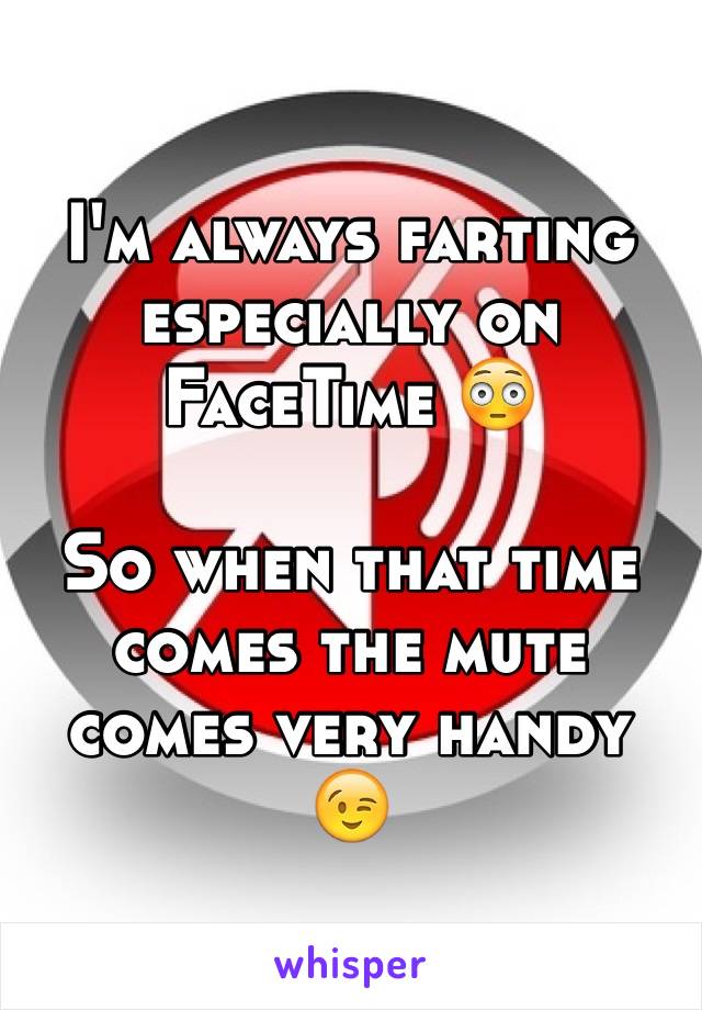 I'm always farting especially on FaceTime 😳

So when that time comes the mute comes very handy 😉