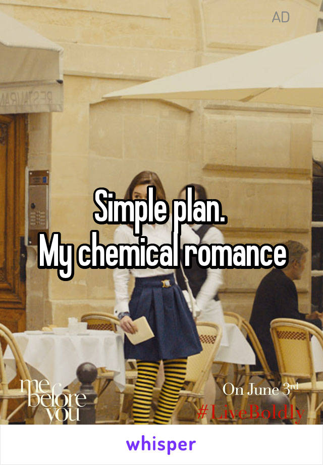 Simple plan. 
My chemical romance