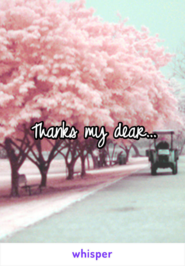 Thanks my dear...