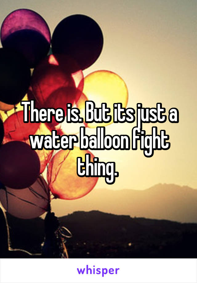 There is. But its just a water balloon fight thing. 