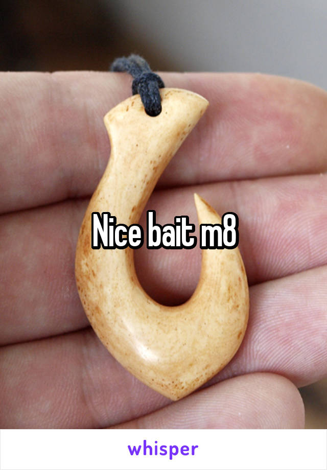 Nice bait m8