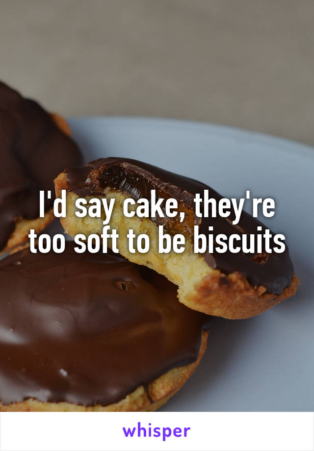 I'd say cake, they're too soft to be biscuits