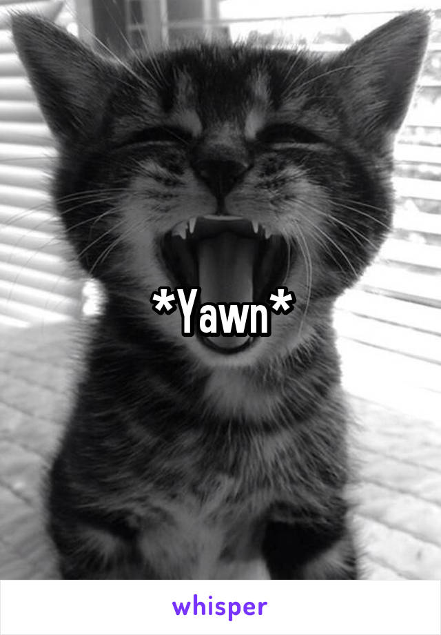 *Yawn*