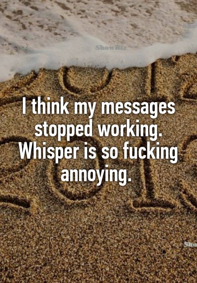 i-think-my-messages-stopped-working-whisper-is-so-fucking-annoying